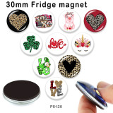 10pcs/lot National flag  glass picture printing products of various sizes  Fridge magnet cabochon