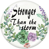 20MM   thank you  Print  glass snaps buttons