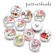20MM  Love  Hope   Print  glass snaps buttons