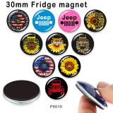 10pcs/lot Car glass picture printing products of various sizes  Fridge magnet cabochon