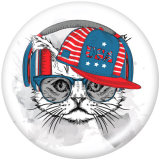 20MM  Dog  Print  glass snaps buttons