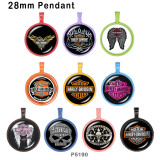 10pcs/lot motorcycle Car   glass picture printing products of various sizes  Fridge magnet cabochon