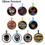 10pcs/lot motorcycle Car  glass picture printing products of various sizes  Fridge magnet cabochon