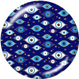20MM  pattern  eye Print  glass snaps buttons