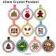 10pcs/lot Christmas  glass picture printing products of various sizes  Fridge magnet cabochon