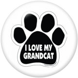 20MM  l  Love Coffee  Print   glass  snaps buttons