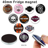 10pcs/lot motorcycle Car  glass picture printing products of various sizes  Fridge magnet cabochon