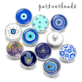 20MM  pattern  Faith  Print  glass snaps buttons