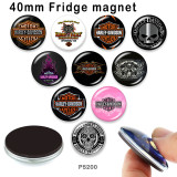 10pcs/lot motorcycle Car  glass picture printing products of various sizes  Fridge magnet cabochon