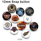 10pcs/lot motorcycle  glass picture printing products of various sizes  Fridge magnet cabochon