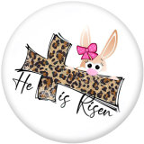 20MM  happy easter  Print  glass snaps buttons