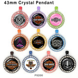 10pcs/lot motorcycle Car  glass picture printing products of various sizes  Fridge magnet cabochon