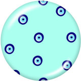 20MM  pattern  Faith  Print  glass snaps buttons