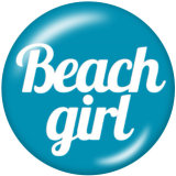 20MM  Florida Girl  Print   glass  snaps buttons