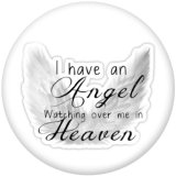 20MM  Cross   Print  glass snaps buttons