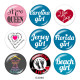 20MM  Florida Girl  Print   glass  snaps buttons