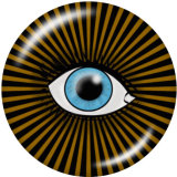 20MM  pattern  eye Print  glass snaps buttons