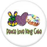 20MM  St Patricks Day  Print  glass snaps buttons