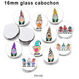 10pcs/lot festival  glass picture printing products of various sizes  Fridge magnet cabochon
