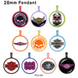 10pcs/lot motorcycle Car   glass picture printing products of various sizes  Fridge magnet cabochon