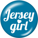 20MM  Florida Girl  Print   glass  snaps buttons