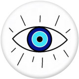 20MM  pattern  Faith  Print  glass snaps buttons