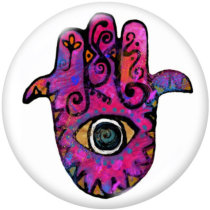 20MM  pattern  eye Print  glass snaps buttons