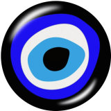 20MM  pattern  eye Print  glass snaps buttons
