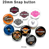 10pcs/lot motorcycle Car  glass picture printing products of various sizes  Fridge magnet cabochon