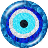 20MM  pattern  Faith  Print  glass snaps buttons