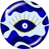 20MM  pattern  eye Print  glass snaps buttons