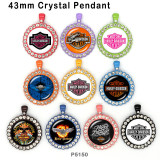 10pcs/lot motorcycle Car  glass picture printing products of various sizes  Fridge magnet cabochon