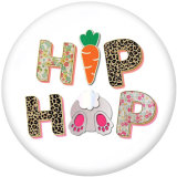 20MM  happy easter  Print  glass snaps buttons