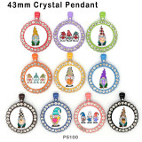10pcs/lot festival  glass picture printing products of various sizes  Fridge magnet cabochon