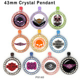 10pcs/lot motorcycle Car   glass picture printing products of various sizes  Fridge magnet cabochon