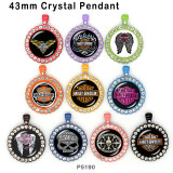 10pcs/lot motorcycle Car   glass picture printing products of various sizes  Fridge magnet cabochon