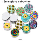 10pcs/lot flower  glass picture printing products of various sizes  Fridge magnet cabochon