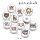 20MM  Baseball MOM  Print   glass  snaps buttons