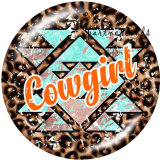 20MM  Rodeo MOM  Print   glass  snaps buttons