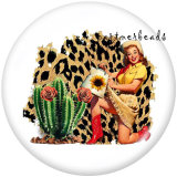 20MM  Rodeo MOM  Print   glass  snaps buttons