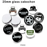 10pcs/lot Car glass picture printing products of various sizes  Fridge magnet cabochon