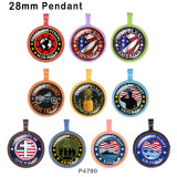 10pcs/lot National flag  glass picture printing products of various sizes  Fridge magnet cabochon