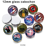 10pcs/lot National flag  glass picture printing products of various sizes  Fridge magnet cabochon