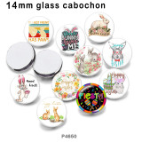 10pcs/lot Easter glass picture printing products of various sizes  Fridge magnet cabochon