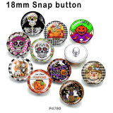 10pcs/lot Halloween glass picture printing products of various sizes  Fridge magnet cabochon