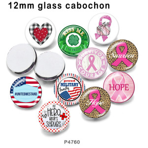 10pcs/lot faith glass picture printing products of various sizes  Fridge magnet cabochon