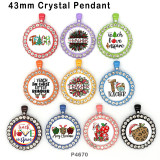 10pcs/lot teacher glass picture printing products of various sizes  Fridge magnet cabochon