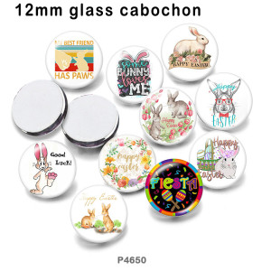 10pcs/lot Easter glass picture printing products of various sizes  Fridge magnet cabochon