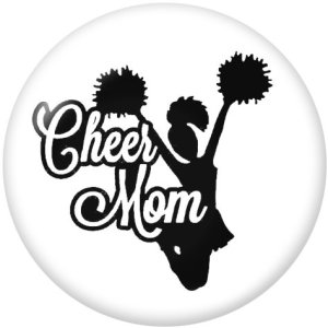 20MM  CHEER Dance  Print   glass  snaps buttons