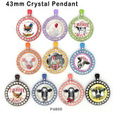 10pcs/lot farm  glass picture printing products of various sizes  Fridge magnet cabochon